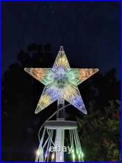 Outdoor APP Control Christmas Tree for Yard 328 LED Cone Tall Artificial Flag