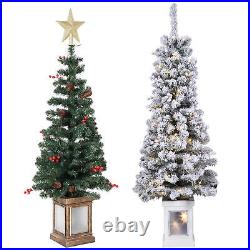 Outdoor Christmas Trees Realistic 4/4.5Ft Lighted Christmas Faux Tree intensely Outdoor Christmas Trees Realistic 4/4.5Ft Lighted Christmas Faux Tree intensely