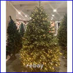 PVC Pre-Lit Artificial Xmas Christmas Tree Holiday Green 6 Feet LED Lights Decor