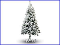 Perfect Holiday Christmas Tree, 6-Feet, Flocked Snow 6 feet
