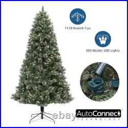 Philips 7.5' Prelit Christmas Tree With 500 Bicolor Led Lights Green