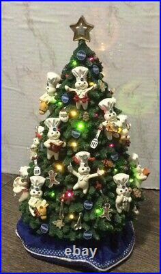 Pillsbury Doughboy 2002 Danbury Mint WORKING Lighted CHRISTMAS Tree