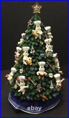 Pillsbury Doughboy 2002 Danbury Mint WORKING Lighted CHRISTMAS Tree