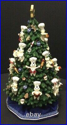 Pillsbury Doughboy 2002 Danbury Mint WORKING Lighted CHRISTMAS Tree