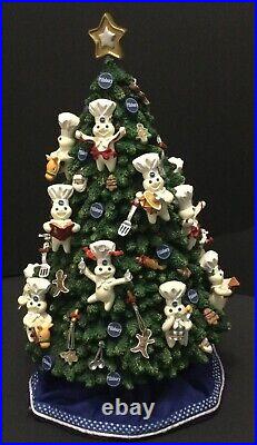 Pillsbury Doughboy 2002 Danbury Mint WORKING Lighted CHRISTMAS Tree
