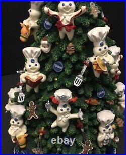 Pillsbury Doughboy 2002 Danbury Mint WORKING Lighted CHRISTMAS Tree