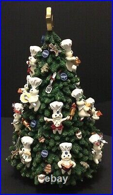 Pillsbury Doughboy 2002 Danbury Mint WORKING Lighted CHRISTMAS Tree