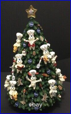 Pillsbury Doughboy 2002 Danbury Mint WORKING Lighted CHRISTMAS Tree