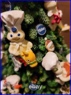 Pillsbury Doughboy DANBURY MINT Lighted CHRISTMAS Tree 2002, Works