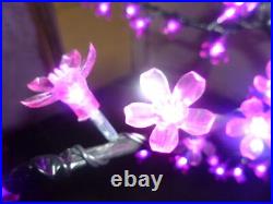 Pink 6.5ft/2M LED Cherry Blossom Tree Light 1,152pcs LEDs Outdoor Use Rainproof