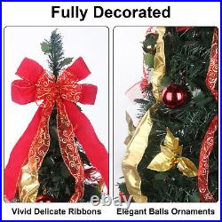 Pop-up Pre-lit Christmas Tree with Lights and Remote Artificial Xmas Tree Decor