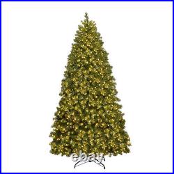 Pre-Lit 6' Artificial PVC Christmas Tree Hinged 560 LED Lights Metal Stand