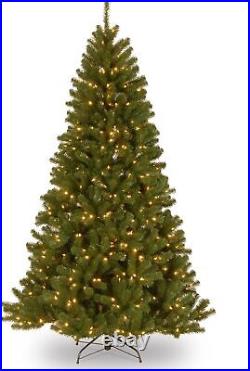 Pre-Lit Artificial Christmas Tree, Green, North Valley Spruce, White Lights, 7 Feet Pre-Lit Artificial Christmas Tree, Green, North Valley Spruce, White Lights, 7 Feet