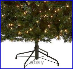 Pre-Lit Artificial Christmas Tree, Green, North Valley Spruce, White Lights, 7 Feet Pre-Lit Artificial Christmas Tree, Green, North Valley Spruce, White Lights, 7 Feet