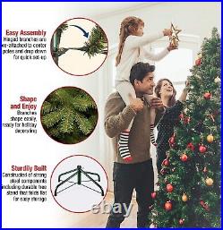 Pre-Lit Artificial Full Christmas Tree, Green, Dunhill Fir, Multicolor Lights 6.5