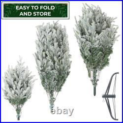 Pre-Lit Aspen Fir Artificial Christmas Tree White & Multicolored Lights withStand