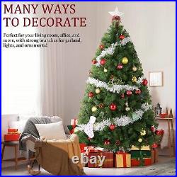 Pre-Lit Christmas Tree Artificial Pine Holiday Xmas Party Decoration with Stand