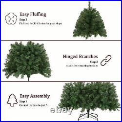 Pre-Lit Christmas Tree Artificial Pine Holiday Xmas Party Decoration with Stand