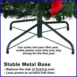 Pre-Lit Christmas Tree with LED Lights Quick Set-up Pop Up Xmas Tree 6ft/6.5ft Pre-Lit Christmas Tree with LED Lights Quick Set-up Pop Up Xmas Tree 6ft/6.5ft