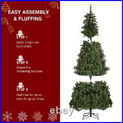 Pre-Lit Fiber Optic Artificial Christmas Tree with Led Lights Xmas Decorations US