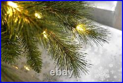 Pre-Lit Victorian Pine 5ft Multi-Function Christmas Tree 300 Warm LED Lights New