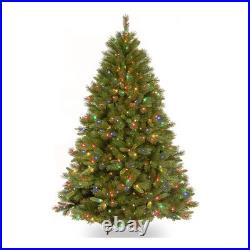 Pre-lit Artificial Christmas Tree Includes Pre-strung Multi-Color Lights an