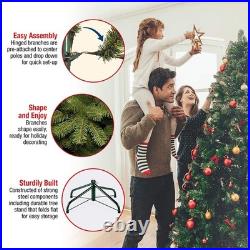 Pre-lit Artificial Christmas Tree Includes Pre-strung Multi-Color Lights an