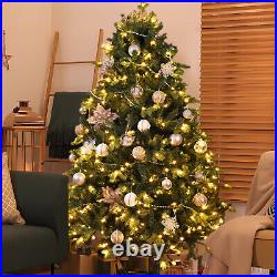 Pre-lit Blue Spruce Artificial Christmas Tree with Warm LED Lights Hinged Design Pre-lit Blue Spruce Artificial Christmas Tree with Warm LED Lights Hinged Design