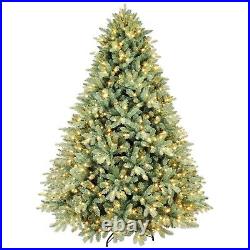 Pre-lit Blue Spruce Artificial Christmas Tree with Warm LED Lights Hinged Design Pre-lit Blue Spruce Artificial Christmas Tree with Warm LED Lights Hinged Design