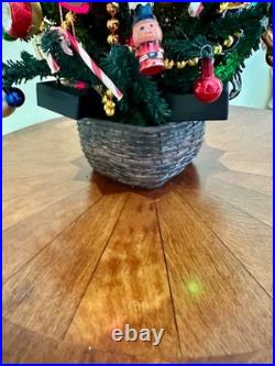 Pre-lit Vintage Decorated Table Christmas Tree 18 BYERS' CHOICE SAKS ENHANCED