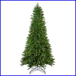 Prelit Artificial Christmas Tree Slim Eastern Pine Clear Lights