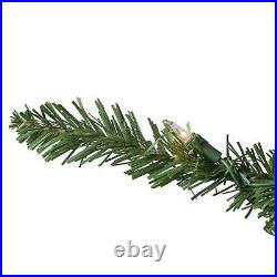 Prelit Artificial Christmas Tree Slim Eastern Pine Clear Lights