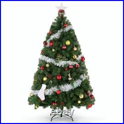 Prelit Artificial Christmas Tree with Lights 6ft/7.5ft Snow Flocked Holiday Xmas