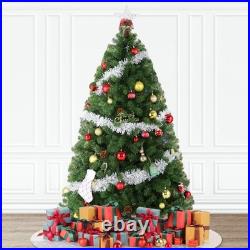 Prelit Artificial Christmas Tree with Lights 6ft/7.5ft Snow Flocked Holiday Xmas