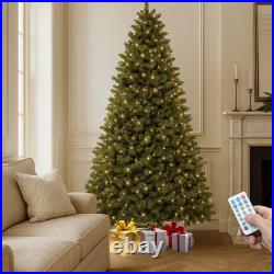 Prelit Christmas Tree 6Ft with Remote, Green Spruce Christmas Tree for Home, Off