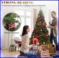 Prelit Christmas Tree 6Ft with Remote, Green Spruce Christmas Tree for Home, Off