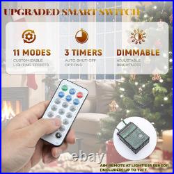 Prelit Christmas Tree 6Ft with Remote, Green Spruce Christmas Tree for Home, Off