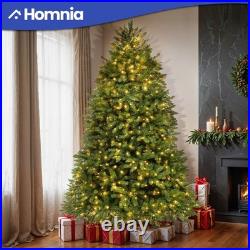 Prelit Christmas Tree Artificial 7.5ft with 2 Color & 11 Light-Modes Sturdy Base