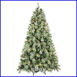 Prelit Christmas Tree with Warm Lights Artificial Xmas Tree Decorations