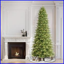 Puleo 9 Ft Pre-lit Artificial Christmas Tree Slim Fraser Fir 800 Clear Lights
