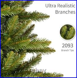 Puleo 9 Ft Pre-lit Artificial Christmas Tree Slim Fraser Fir 800 Clear Lights