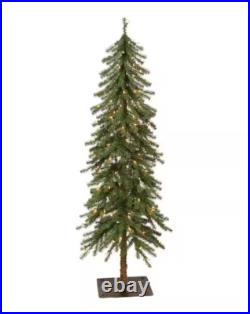 Puleo International 6 ft. Prelit Alpine Artificial Christmas Tree with 200 Light