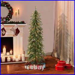 Puleo International 6 ft. Prelit Alpine Artificial Christmas Tree with 200 Light