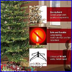 Puleo International 7.5 Foot Fraser Fir Artificial Christmas Tree 600 Lights