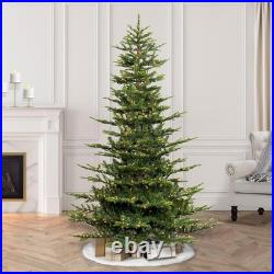 Puleo International 7.5ft Pre-Lit Aspen Fir Artificial Christmas Tree Green