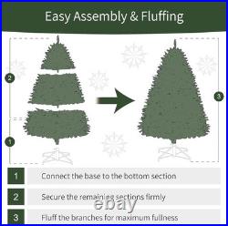 Puleo International 7.5ft Pre-Lit Aspen Fir Artificial Christmas Tree Green