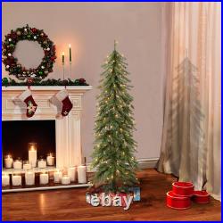 Puleo International Pre-Lit 6' Alpine Artificial Christmas Tree with 200 Lights