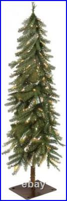 Puleo International Pre-Lit 6' Alpine Artificial Christmas Tree with 200 Lights