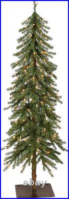 Puleo International Pre-Lit 6' Alpine Artificial Christmas Tree with 200 Lights