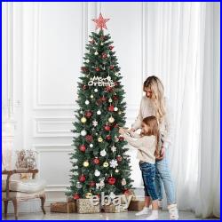 Pull up Christmas Tree Pre Lit with 200 LED Lights 6FT Pop up Christmas Tree USA